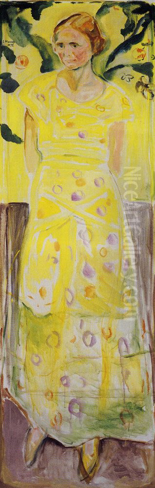 Henriette Olsen Oil Painting by Edvard Munch