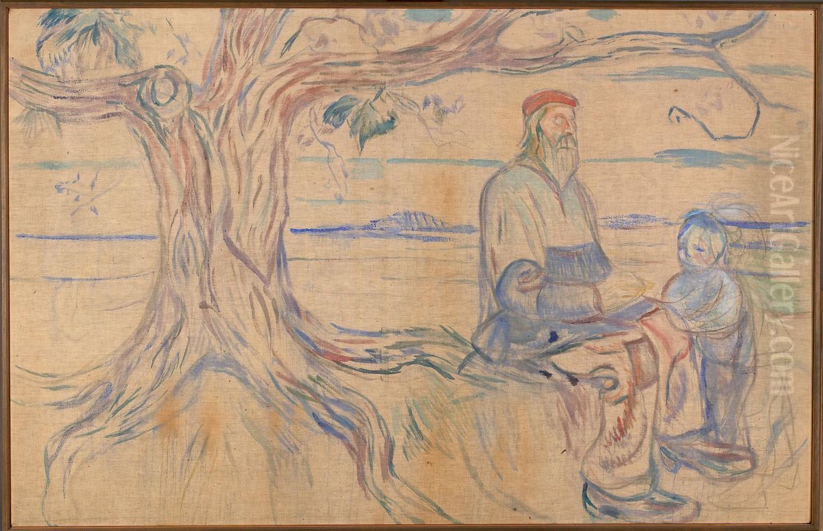 History Oil Painting by Edvard Munch