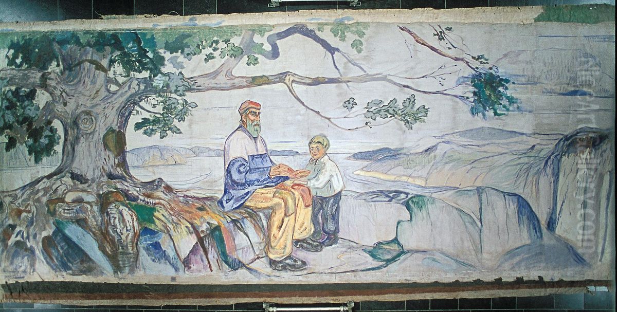 History Oil Painting by Edvard Munch