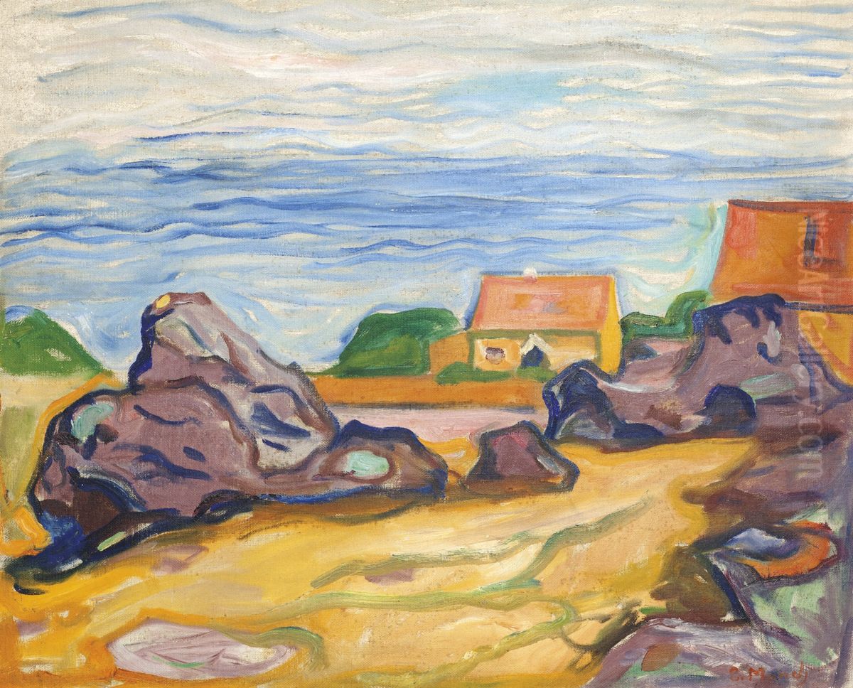 House in Borre Oil Painting by Edvard Munch