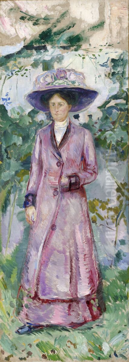 Ida Roede Oil Painting by Edvard Munch