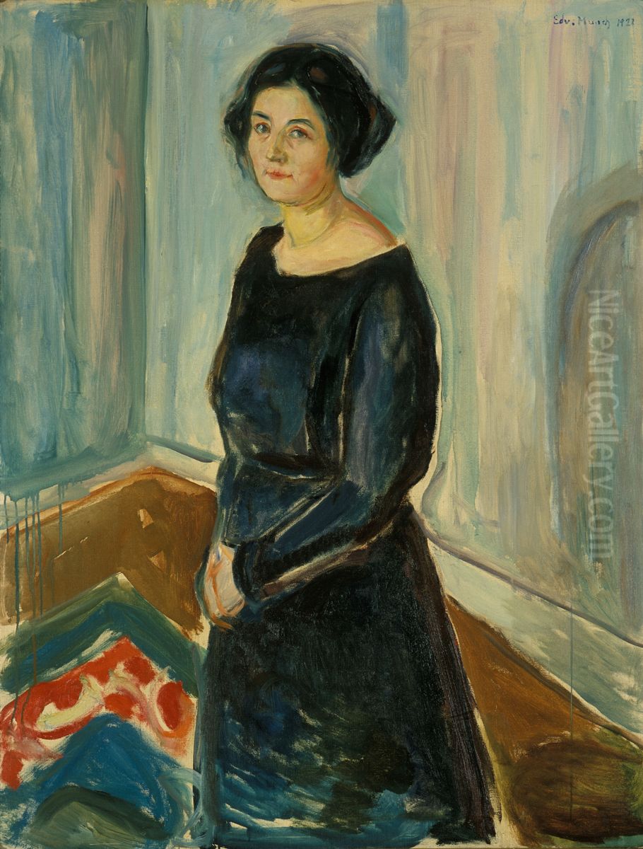 Inger Barth Oil Painting by Edvard Munch