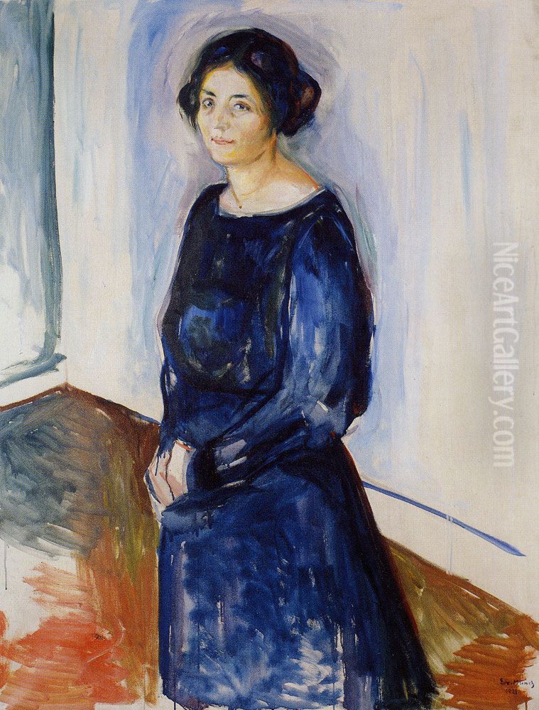 Inger Barth Oil Painting by Edvard Munch