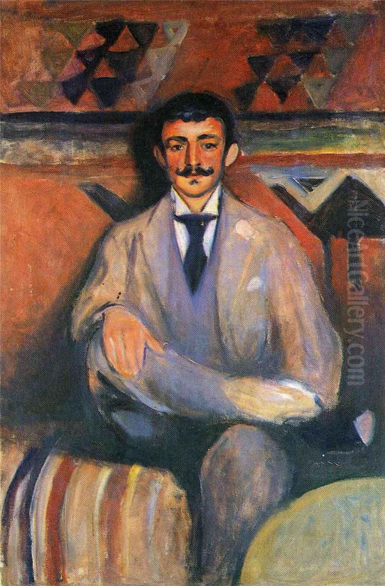 Jakob Bratland Oil Painting by Edvard Munch