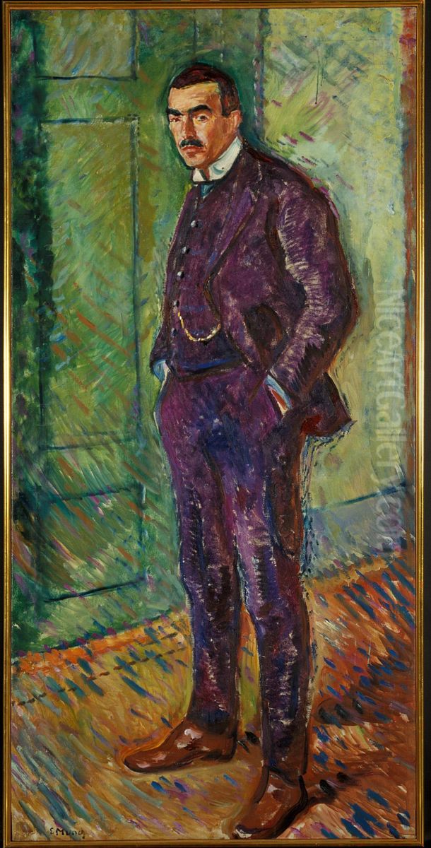 Jappe Nilssen Oil Painting by Edvard Munch