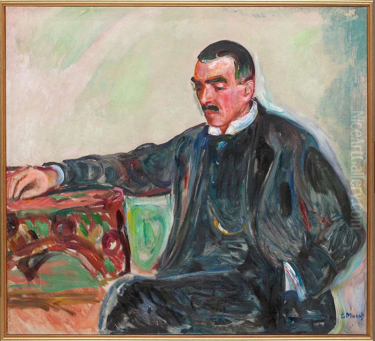 Jappe Nilssen Oil Painting by Edvard Munch