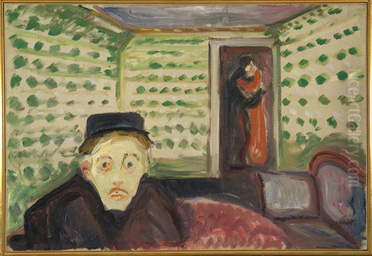 Jealousy Oil Painting by Edvard Munch