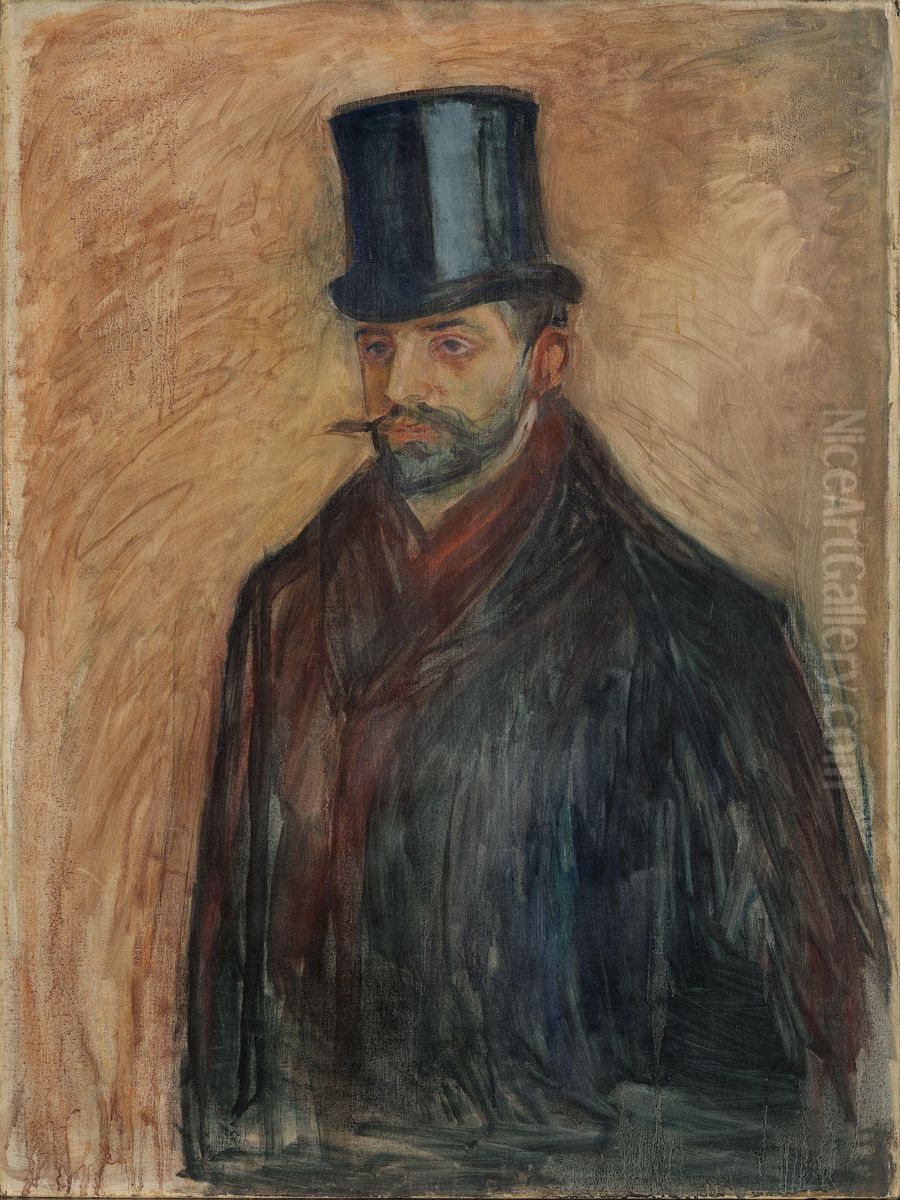 Julius Meier-Graefe Oil Painting by Edvard Munch