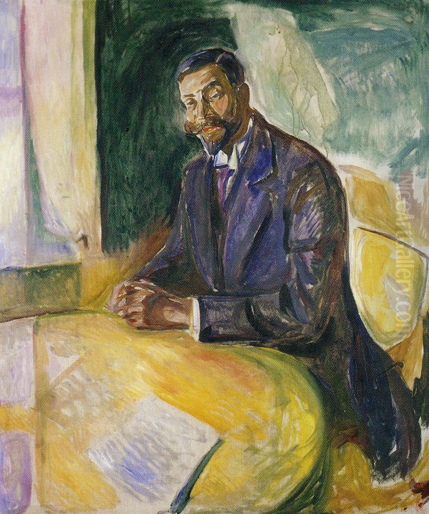 Kai Moller Oil Painting by Edvard Munch
