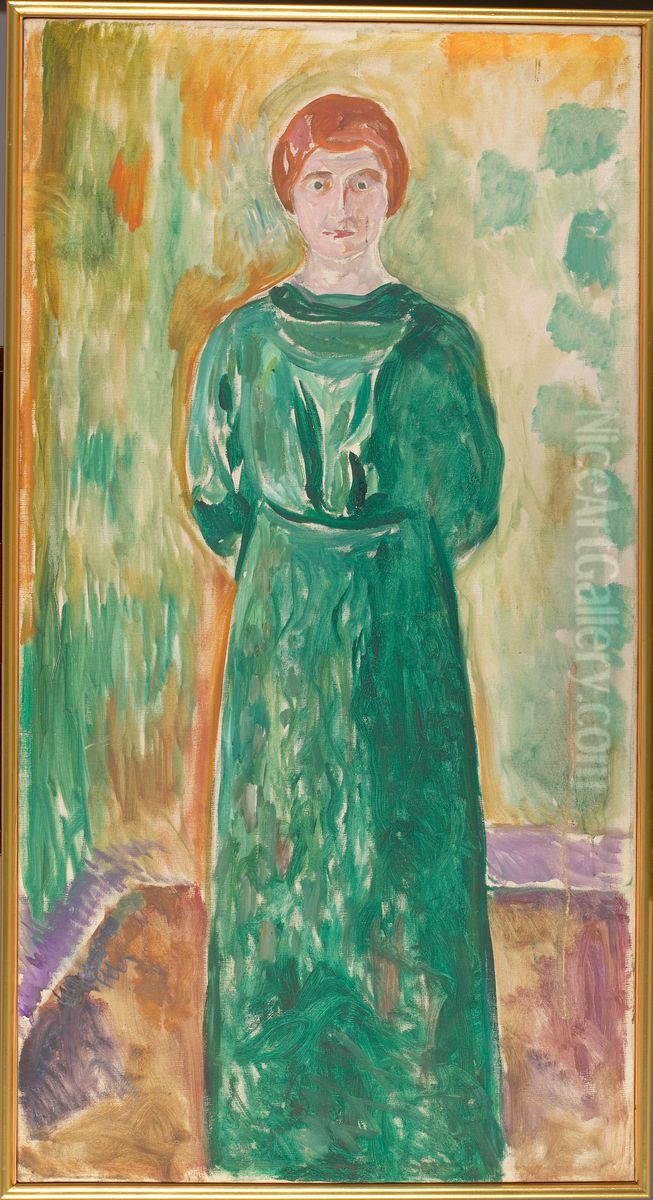 Kate Perls Oil Painting by Edvard Munch