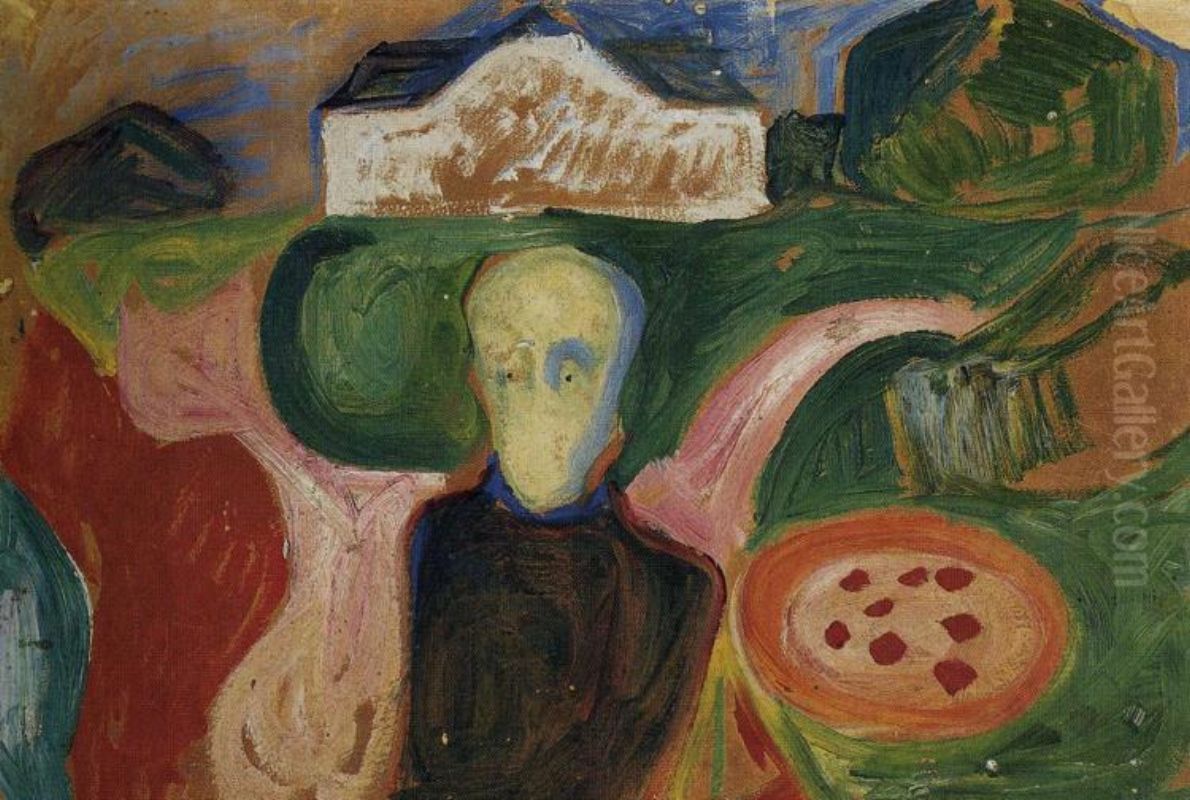 Landowner in the Park Oil Painting by Edvard Munch
