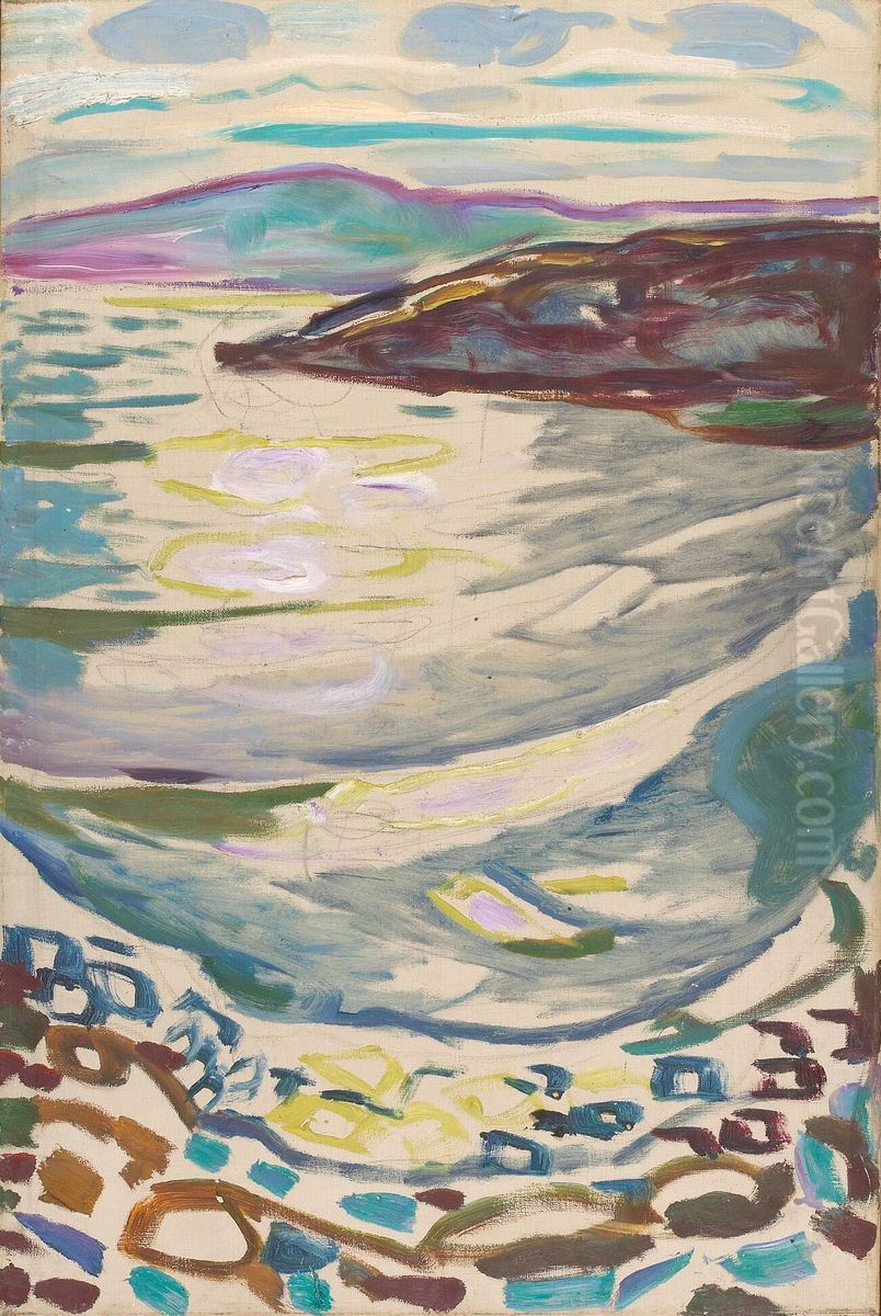 Landscape from Hvitsten Oil Painting by Edvard Munch