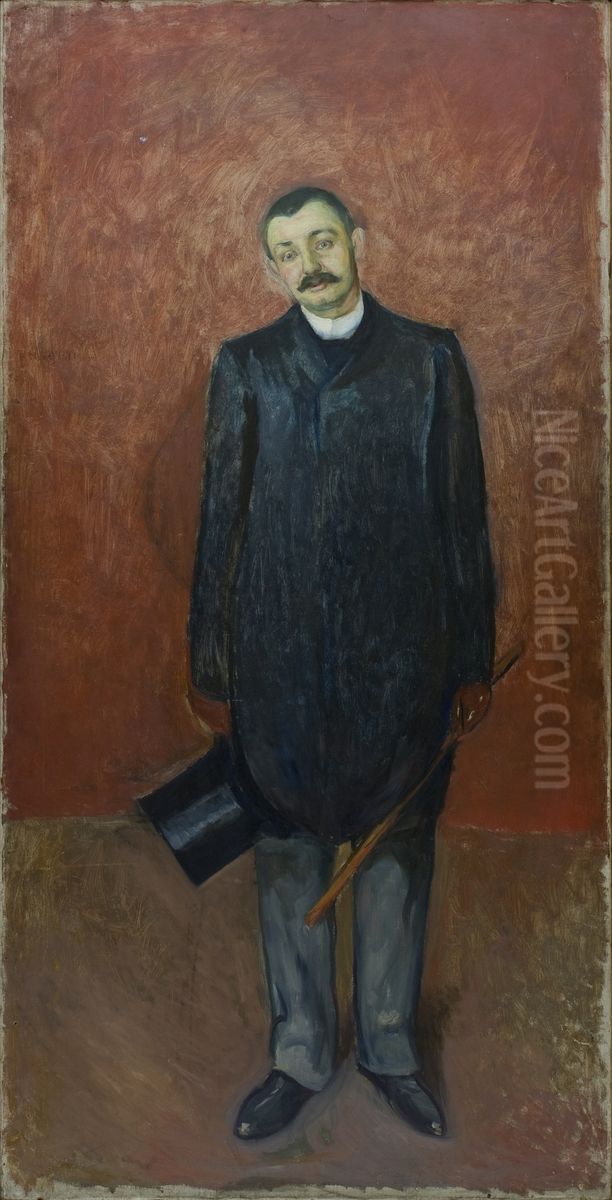 Ludvig Meyer Oil Painting by Edvard Munch