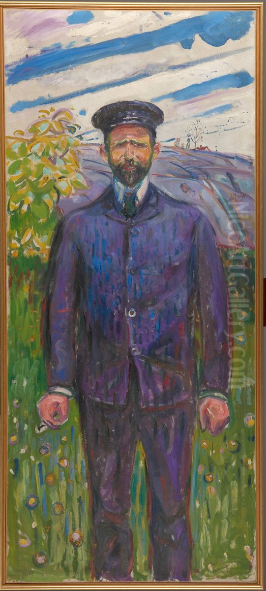 Ludvig Ravensberg Oil Painting by Edvard Munch