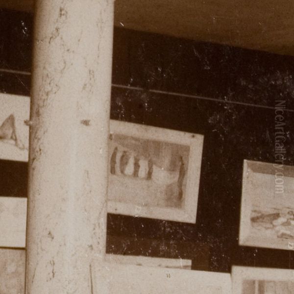 Men Flocking round Women in Light Clothing Oil Painting by Edvard Munch