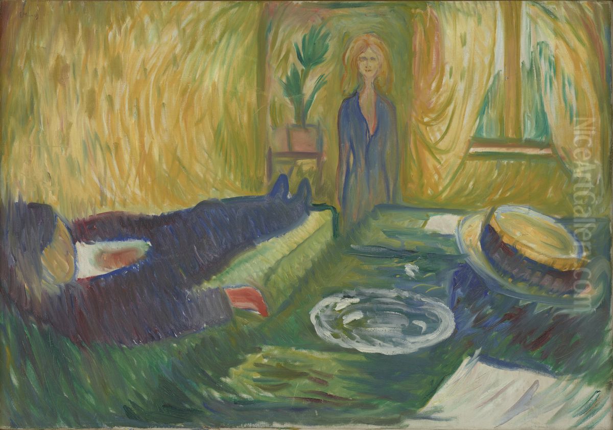 Murder Oil Painting by Edvard Munch