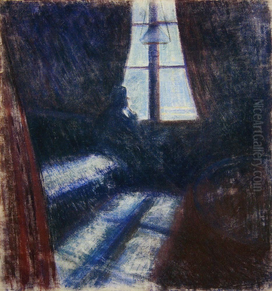 Night in Saint-Cloud Oil Painting by Edvard Munch