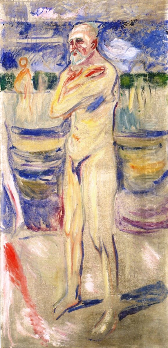 Old Age Oil Painting by Edvard Munch