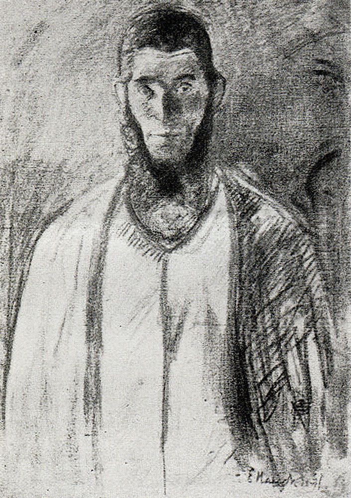 Old Fisherman Oil Painting by Edvard Munch