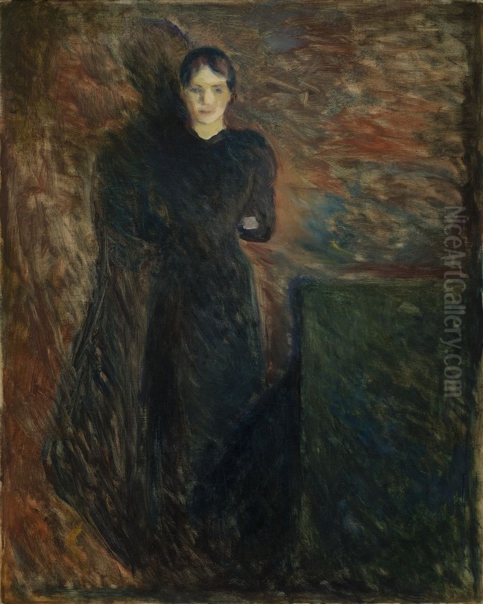 Olga Buhre Oil Painting by Edvard Munch