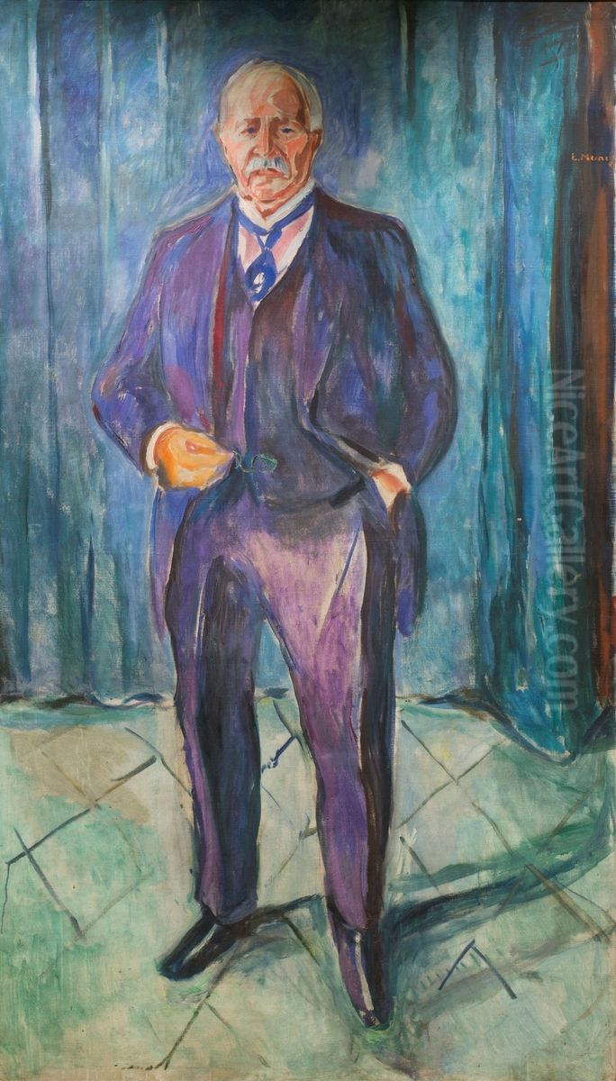 Otto Blehr Oil Painting by Edvard Munch