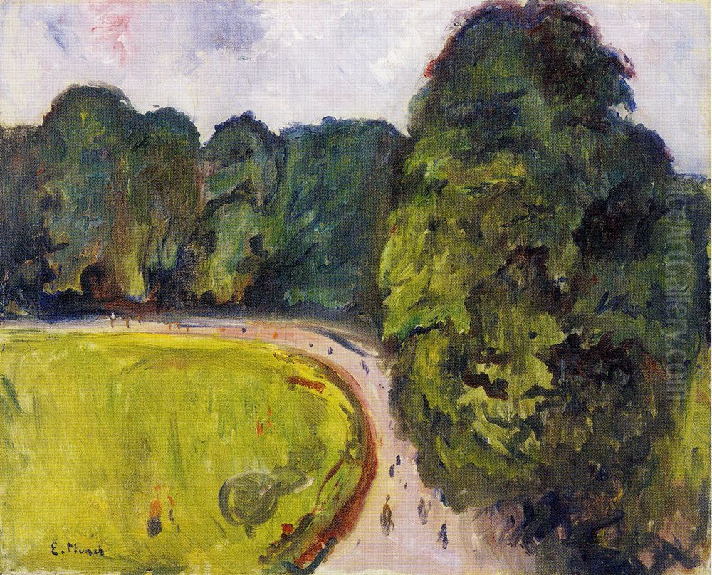 Park in Kosen Oil Painting by Edvard Munch