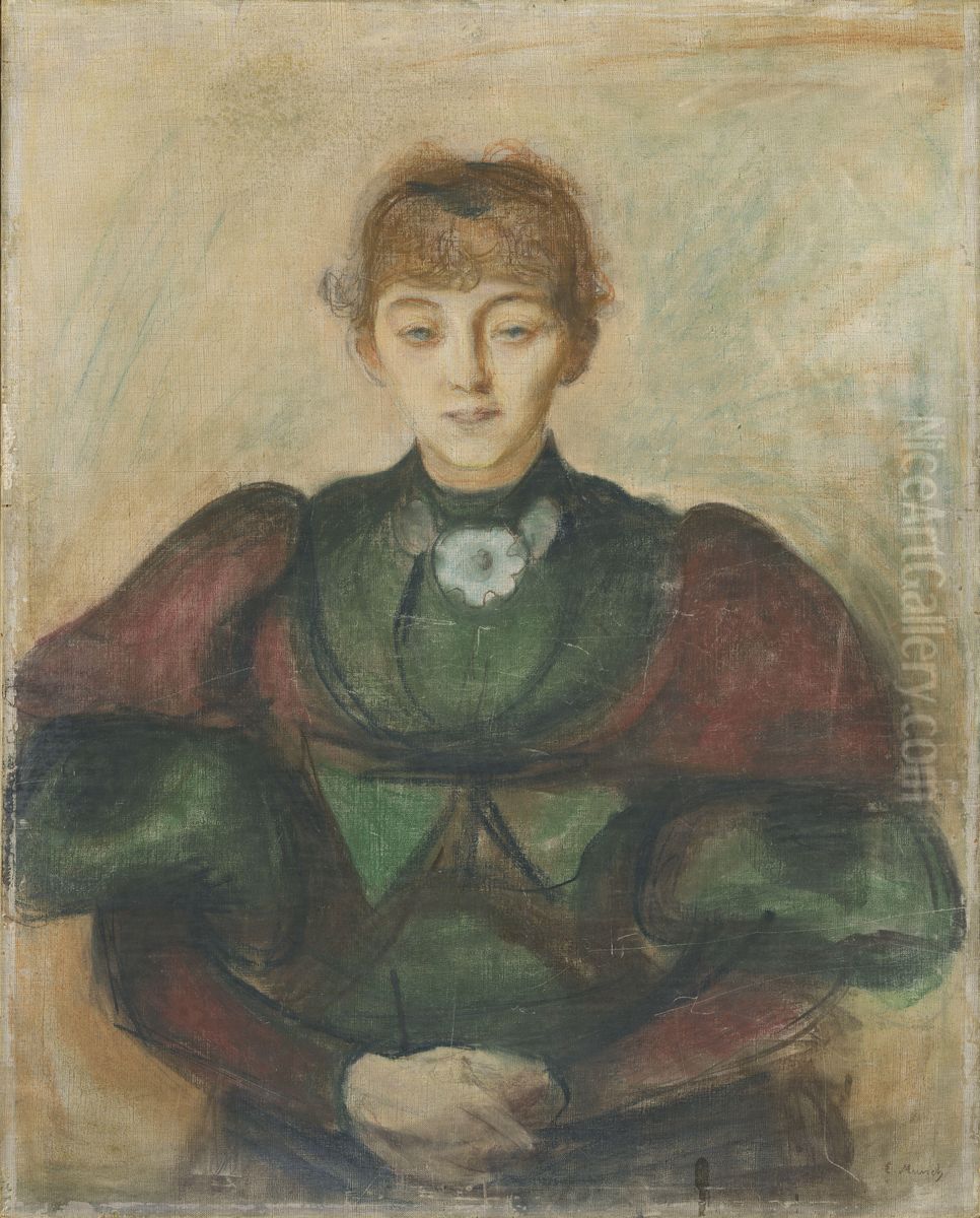 Ragnhild Backstrom Oil Painting by Edvard Munch