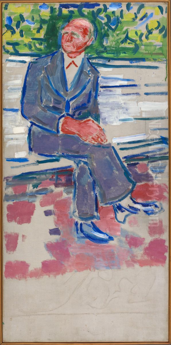Rolf Hansen Oil Painting by Edvard Munch
