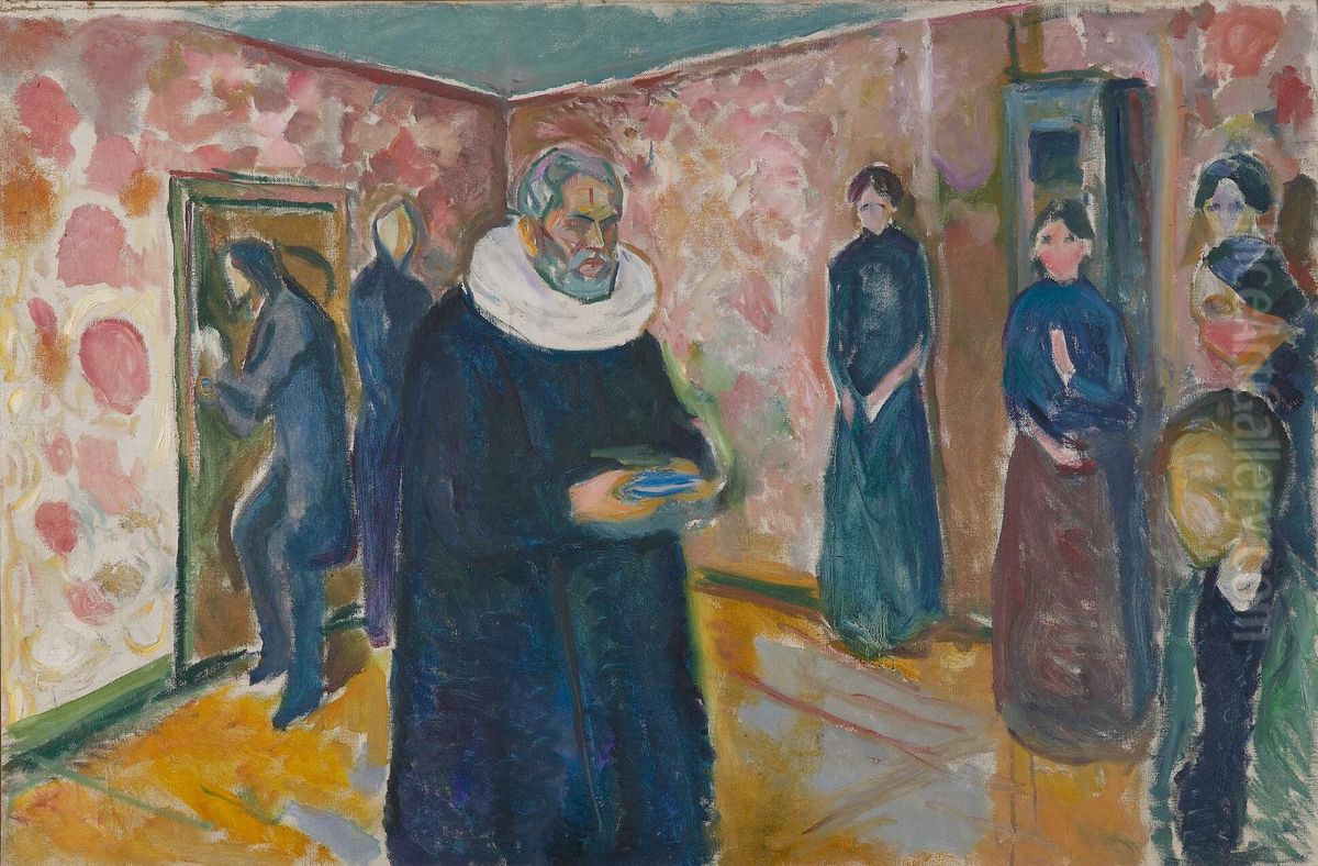 Sacrament Oil Painting by Edvard Munch