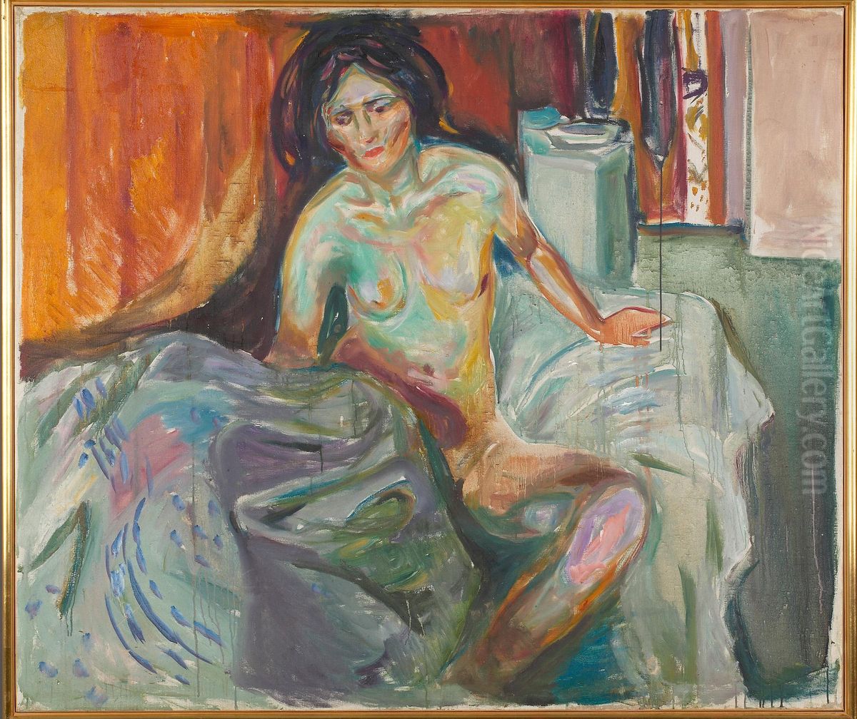 Morning Oil Painting by Edvard Munch