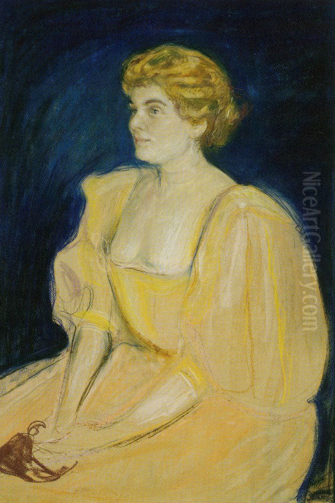 Selma Fontheim Oil Painting by Edvard Munch