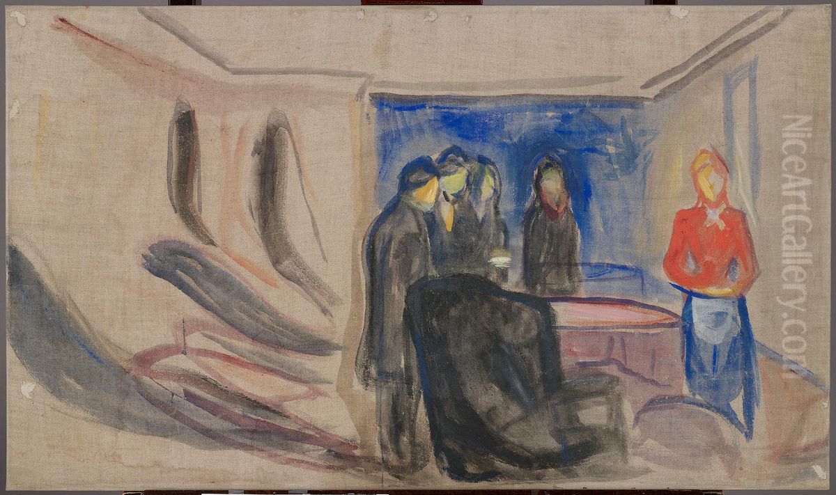 Set Design for Henrik Ibsen's Ghosts Oil Painting by Edvard Munch