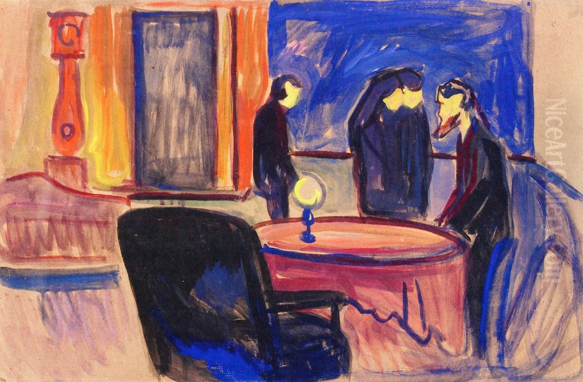 Set Design for Henrik Ibsen's Ghosts Oil Painting by Edvard Munch