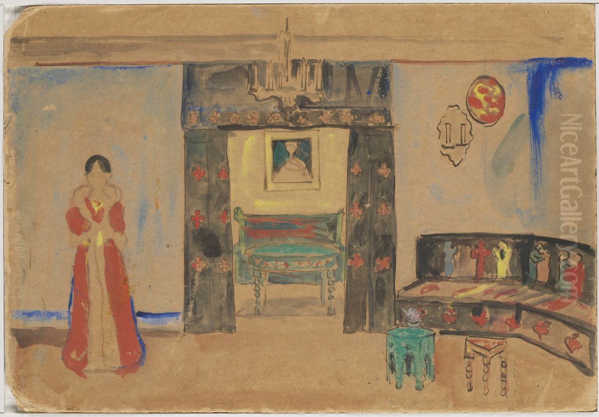 Set Design Oil Painting by Edvard Munch