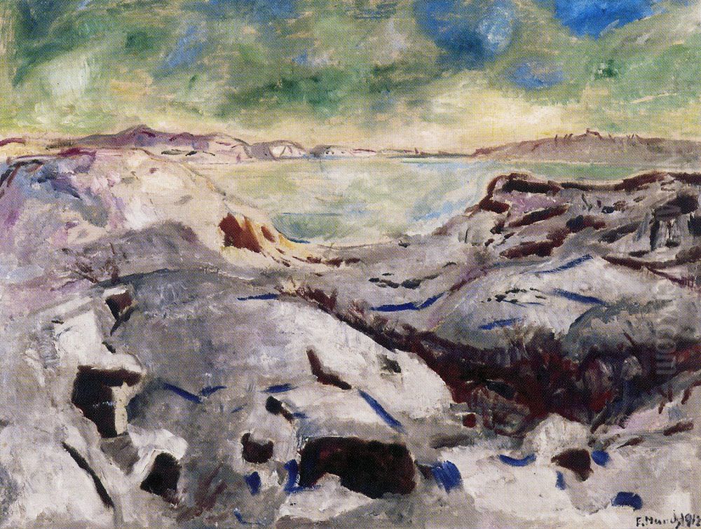 Snow Landscape from Kragero Oil Painting by Edvard Munch
