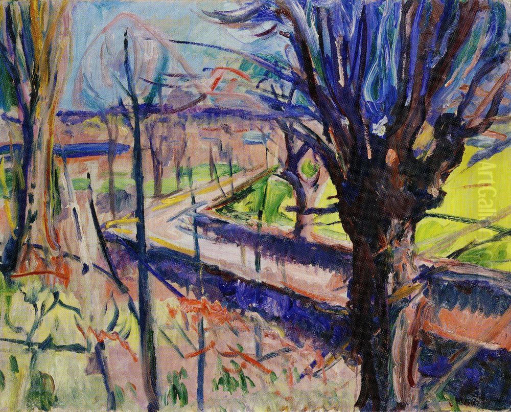 Spring Day on Jeloya Oil Painting by Edvard Munch