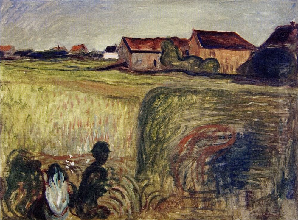 Summer Night Oil Painting by Edvard Munch