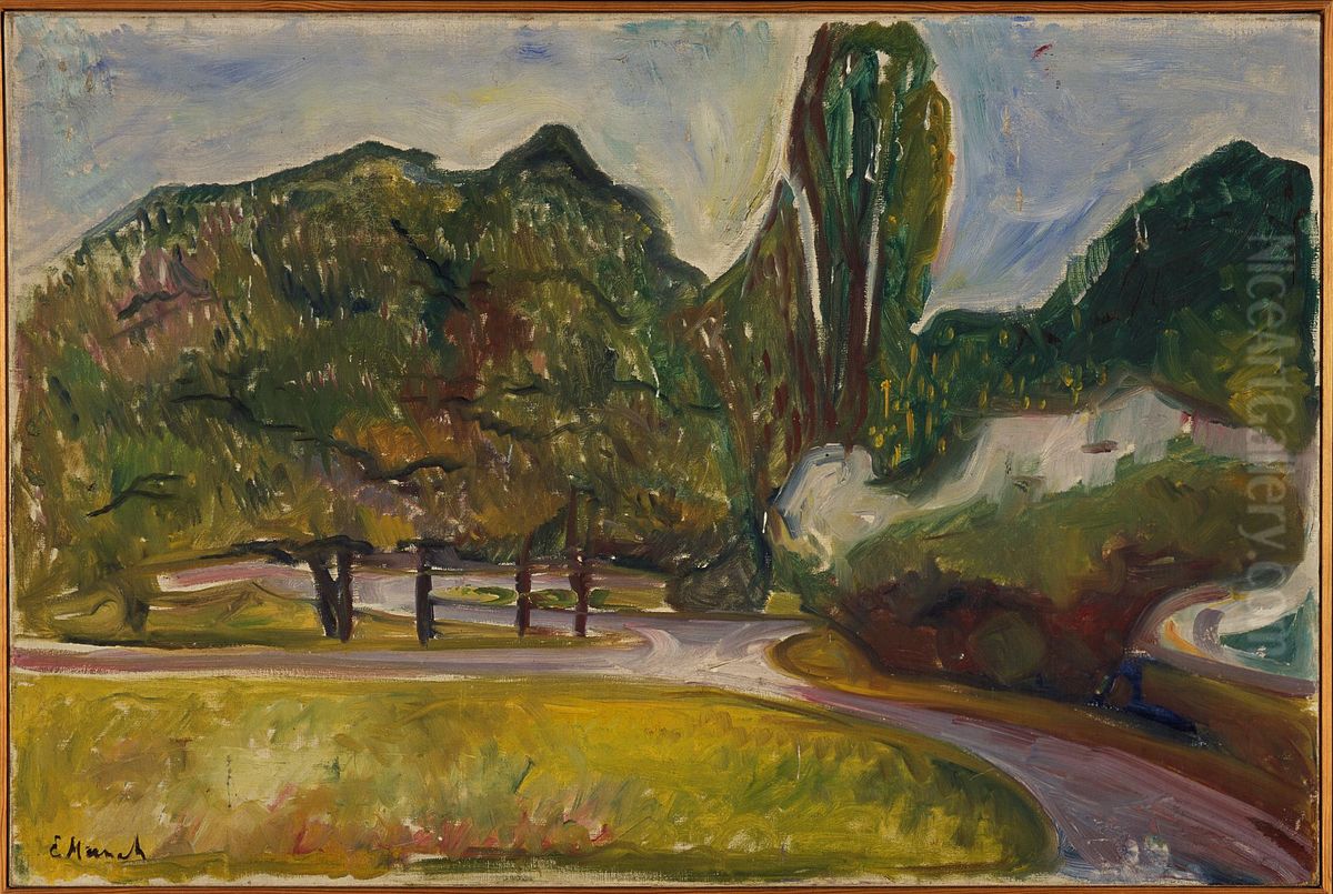 Summer Night in Studenterlunden Oil Painting by Edvard Munch
