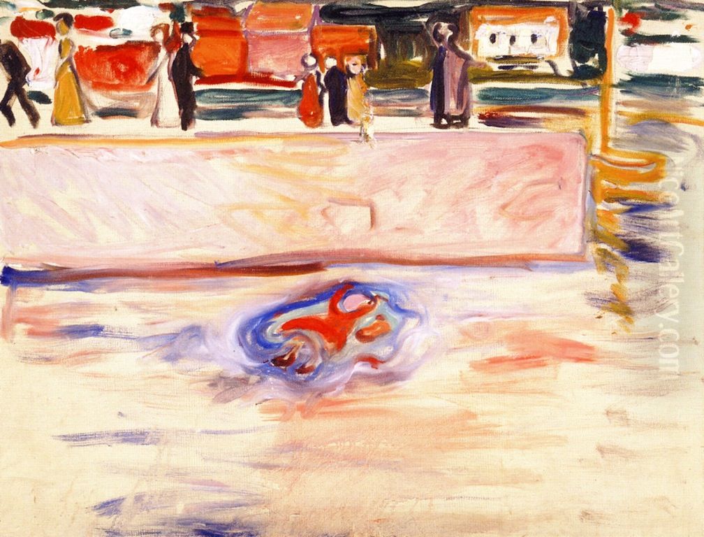 The Drowning Child Oil Painting by Edvard Munch