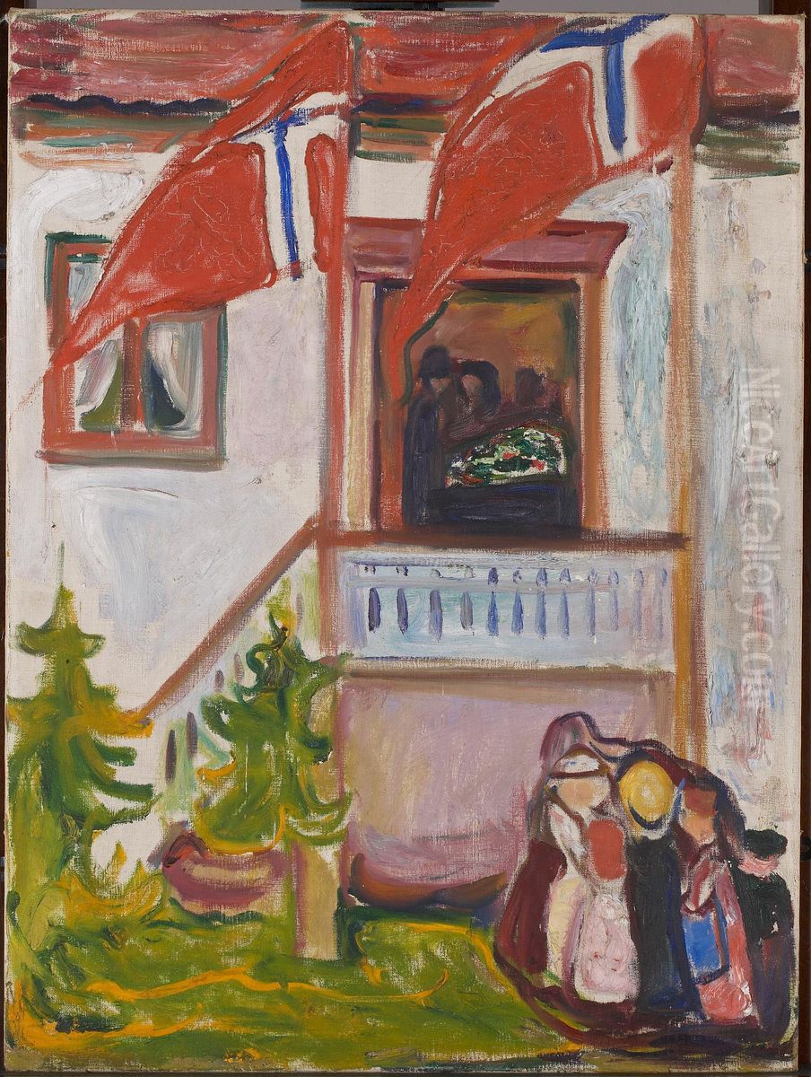 The Funeral Oil Painting by Edvard Munch