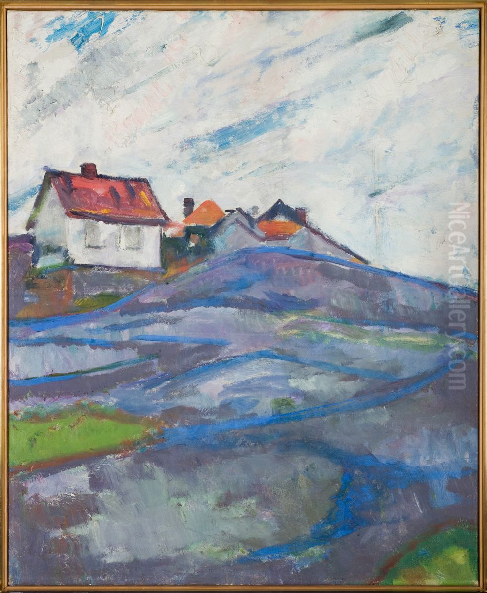 The House in the Skerries Oil Painting by Edvard Munch