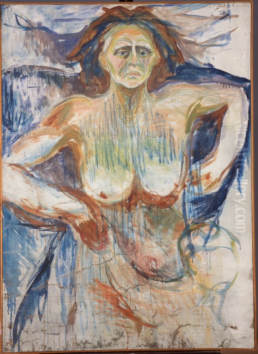 Sphinx Oil Painting by Edvard Munch