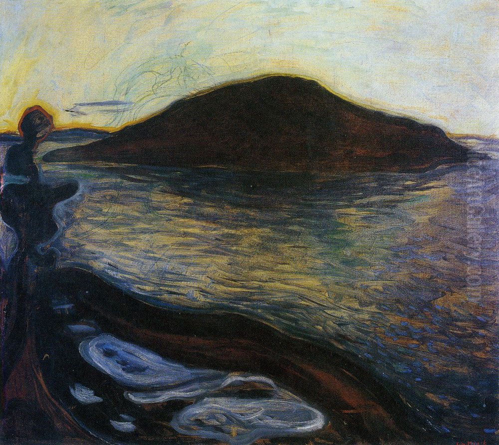 The Island Oil Painting by Edvard Munch