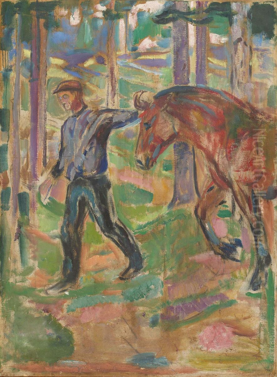 The Pathfinder Oil Painting by Edvard Munch