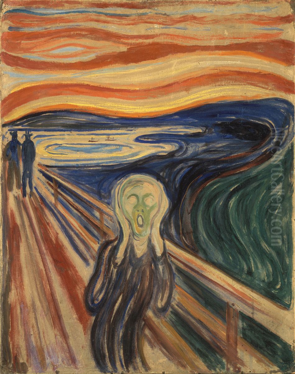 Skrik Oil Painting by Edvard Munch