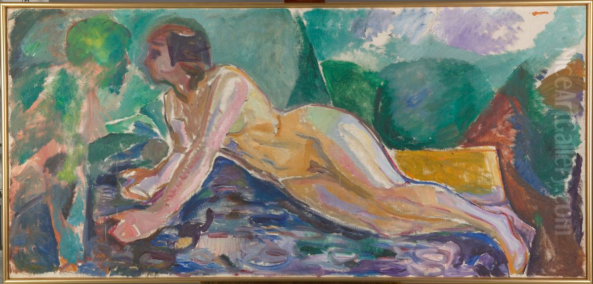 The Secret Oil Painting by Edvard Munch