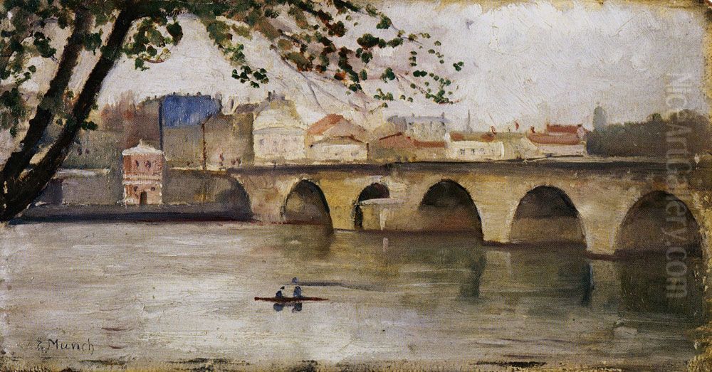 The Seine at Saint-Cloud Oil Painting by Edvard Munch