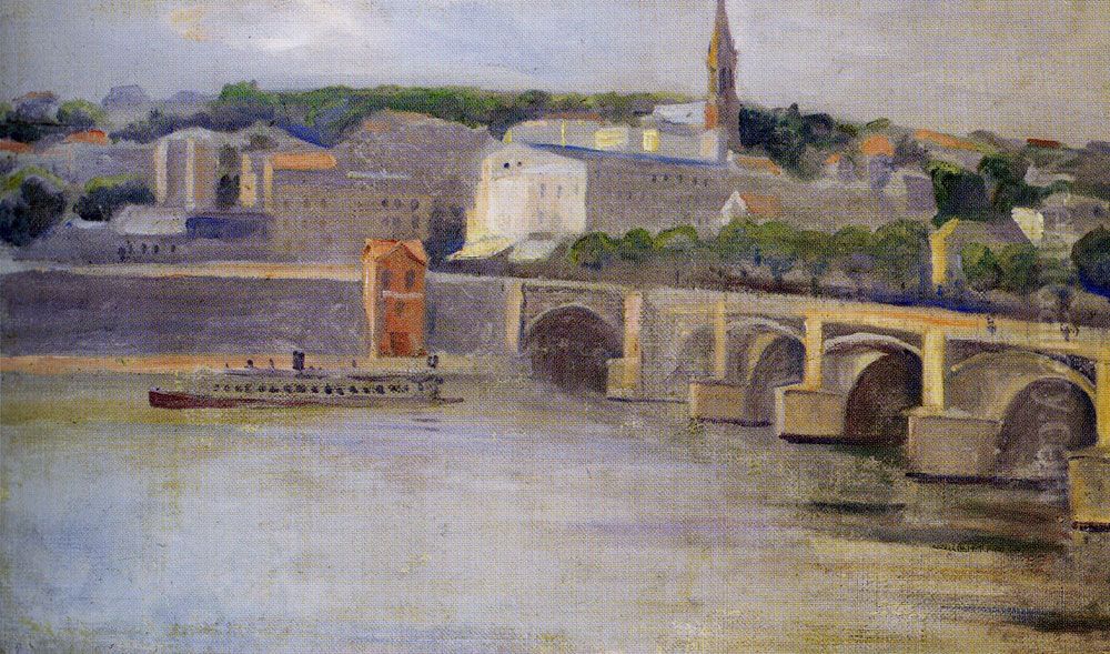 The Seine at Saint-Cloud Oil Painting by Edvard Munch
