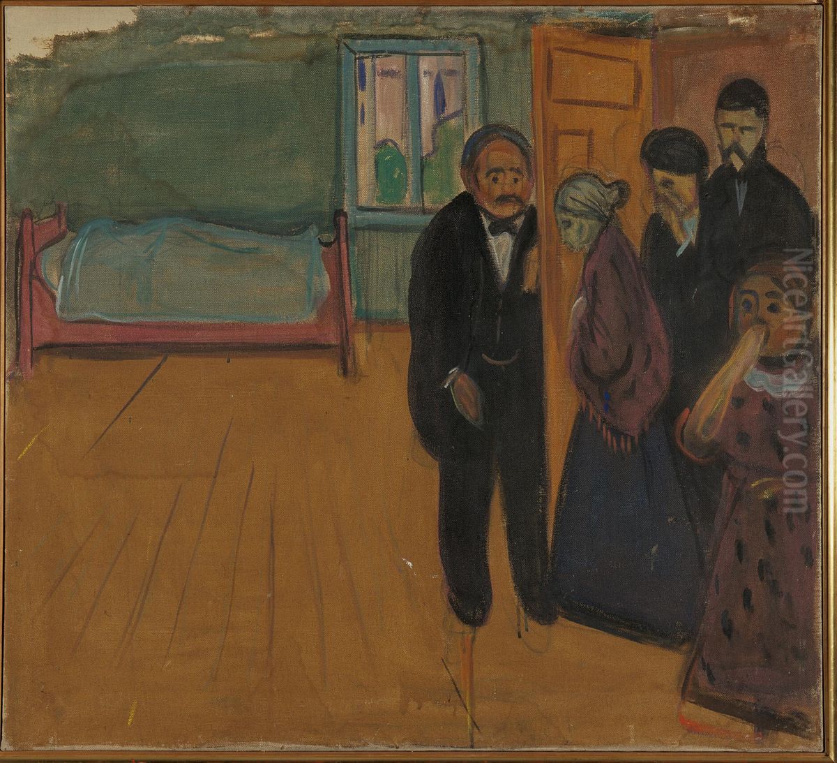 The Smell of Death Oil Painting by Edvard Munch