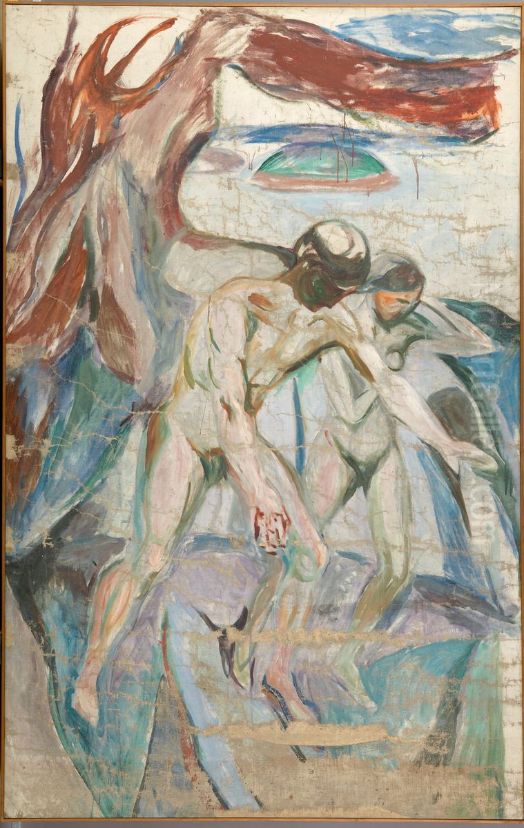 Left Middle Part Oil Painting by Edvard Munch